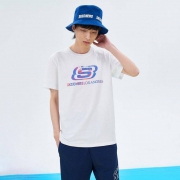 SKECHERS 斯凯奇 L121U154 男子短袖T恤