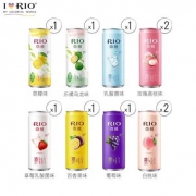 RIO 鸡尾酒3度 8种口味 330ml*10罐*2件+送300ml*9罐和气泡水*1