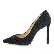 JIMMY CHOO ROMY 100 GVE系列 女士织物高跟鞋