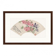 Artron 雅昌 恽寿平《桃花图》中式装饰画 77×52cm 挂画 宣纸