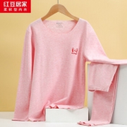 红豆 儿童秋衣秋裤套装 星云粉 150/80