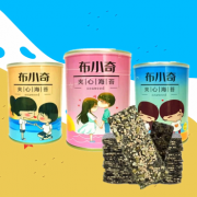布小奇 夹心海苔夹心脆40g*5罐