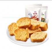 宾堡 烘烤面包干 蒜香味60g*1+小龙虾味60g*1*2件