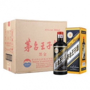 MOUTAI 茅台 王子酒 53度 贵州茅台股份 酱香型白酒 黑金 500ml 整箱装