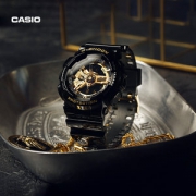 日本原产 卡西欧 G-SHOCK系列 GA-110GB 限量黑金运动手表