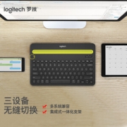 PLUS会员、亲子会员：logitech 罗技 K480 无线蓝牙键盘 黑色 无光