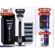 双11预售：Gillette 吉列 锋隐致顺剃须刀 引力盒 （1刀架+6刀头+磁力底座）（赠须泡210g+洗发水80ml+旅行盒+水润啫喱70g+洗面奶20g）