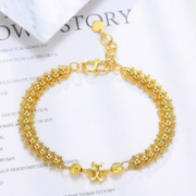 CHJ JEWELLERY 潮宏基 女士黄金手链 约9.75g