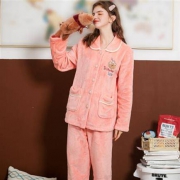 芬腾 睡衣 珊瑚绒  家居服套装  J98141159