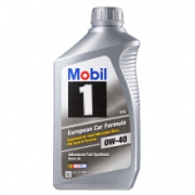 PLUS会员：Mobil 美孚 1号 0W-40 SN 全合成机油 1QT *6件