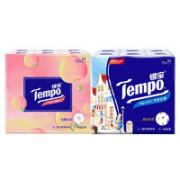 Tempo 得宝 樱花手帕纸+茉莉手帕纸 4层12包（210*210mm）
