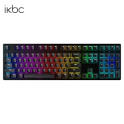 iKBC F410 108键 RGB 有线机械键盘 cherry红轴 黑色