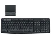 logitech 罗技 K375s 104键 2.4G蓝牙无线薄膜键盘 黑色 无光