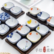 釉下彩 宋青窑 家用陶瓷调料碟 6件套