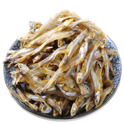 美丽海鲜小铺 无盐小鱼干 银鱼干 500g