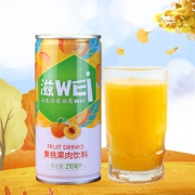 头牌 黄桃果肉果汁饮料 210ml*8罐