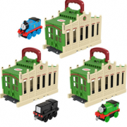 陪伴计划！THOMAS & FRIENDS 托马斯和朋友 轨道大师系列 提茅斯机房车库便携套装GWX08-GWX65