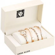 附实物图！ANNE KLEIN AK/3284 女款时装腕表+手镯套装   到手242.16元