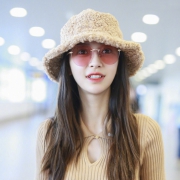 stylebymas 羊羔毛渔夫帽 加厚保暖