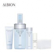 ALBION 澳尔滨清新焕白渗透乳小套组（渗透乳110g+洁面霜19g+滋润液30ml+精华液8ml+化妆棉11片）