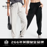 英国皇室266年品牌 Wolsey 男女同款秋冬新款加厚加绒时尚运动裤