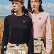 Pelliot 伯希和 情侣款摇粒绒保暖长袖T恤