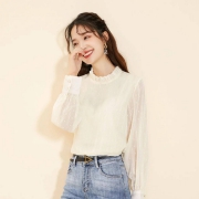 Puella 法式木耳花边女士衬衫 1件装