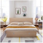 QuanU 全友 家私高箱床主卧家具套装组合1.5米1.8m板式床储物床106302