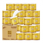 1日0点、88VIP：Breeze 清风 原木纯品金装系列 有芯卷纸 4层200g27卷 （138mm*108mm）*4件