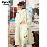 KAMA卡玛 时尚工装系扣长袖外套8320767
