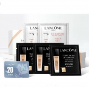 京东极速版、PLUS会员：LANCOME 兰蔻 持妆粉底液 PO-01 1ml*3+小白管 1ml*2
