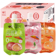 PLUS会员！零趣 布丁蒟蒻果冻混合味 500g