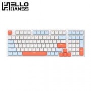 HELLO GANSS HS 98T 三模机械键盘 白羽 TTC金粉聚光镜轴