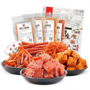 京东极速版:小马哥 辣条大礼包 香辣组合4袋+大刀肉260g
