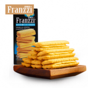 有券的上：Franzzi 法丽兹 夹心曲奇饼干 香草柠檬巧克力味 115g