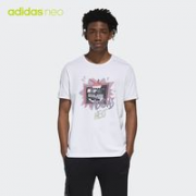 adidas NEO GM2340 男子运动短袖T恤