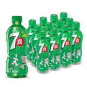 京东极速版:7-Up 七喜 柠檬味 汽水碳酸饮料 300ml*12瓶