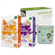LittleFreddie 小皮 婴幼儿蓝莓藜麦多谷物米粉礼盒宝宝高铁营养米粉有机辅食200g*2送密封罐