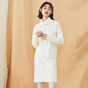 LEDIN 乐町 女士高领宽松连衣裙 CWFA94X5181