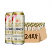 英国 SALUONA 萨罗娜 小麦原浆白啤酒  500ml*24听