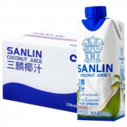 Plus会员:三麟 生榨新椰汁 330ml*12瓶+盖亚农场 鹰嘴豆50g