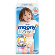 moony 畅透系列 拉拉裤 L44片 女宝宝