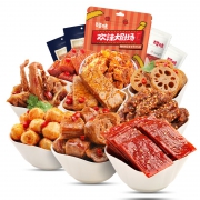 百草味 麻辣零食大礼包 445g