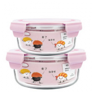 xinmeiya 欣美雅 玻璃饭盒 660ml+420ml