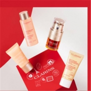 双十一预售：CLARINS 娇韵诗 抗老官配护肤礼盒 弹簧日霜15ml+双萃宝宝20ml+橙泡30ml+小姐姐精华水50ml