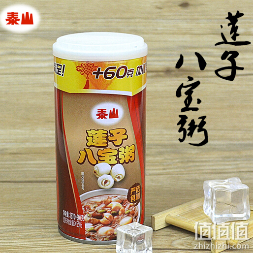 泰山 台式 莲子八宝粥 加量整箱(370g+60g)*12罐