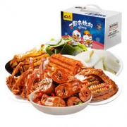 PLUS会员：KINGWUU 精武 鸭脖零食大礼包 500g