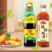 京喜APP:海天 蚝油料酒 上等蚝油700g+ 精致料酒800ml 调味品组合装