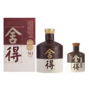 舍得 品味建厂80周年 52度 浓香型白酒 500ml*1+品味舍得 38度100ml*1组合