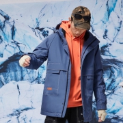 10点开始：Cabbeen 卡宾 320415400527 男士中长款连帽羽绒服